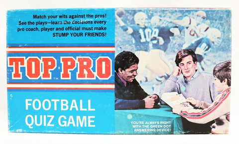 ORIGINAL Vintage 1970 Edu-Cards Top Pro Football Quiz Game