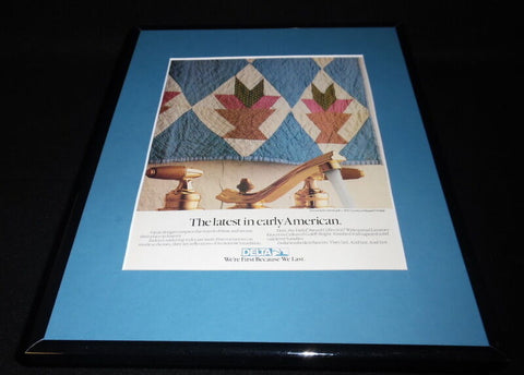 1987 Delta Airlines Framed 11x14 ORIGINAL Advertisement