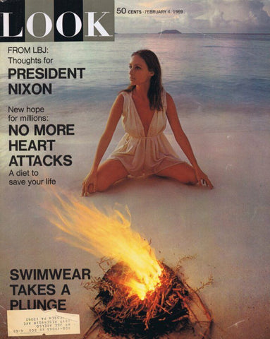 ORIGINAL Vintage Life Magazine February 4 1969 Swimwear Takes a Plunge