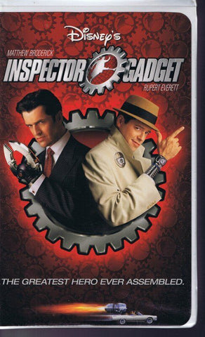 VINTAGE Inspector Gadget VHS Cassette + Clamshell Case Matthew Broderick