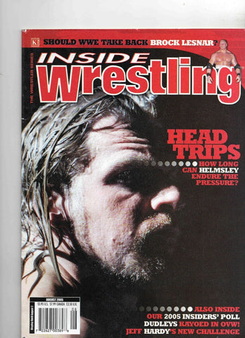 VINTAGE Aug 2005 Inside Wrestling Magazine Helmsley Brock Lesnar