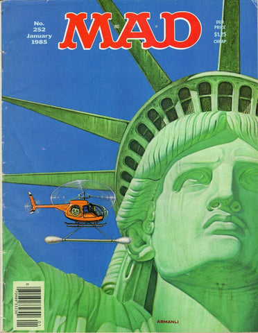 ORIGINAL Vintage 1985 Mad Magazine #252 Statue of Liberty