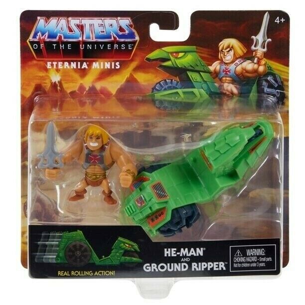 NEW SEALED 2021 Masters Of The Universe Eternia Minis He-Man Ground Ripper Pack