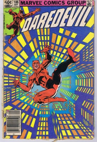 Daredevil #186 ORIGINAL Vintage 1982 Marvel Comics Frank Miller