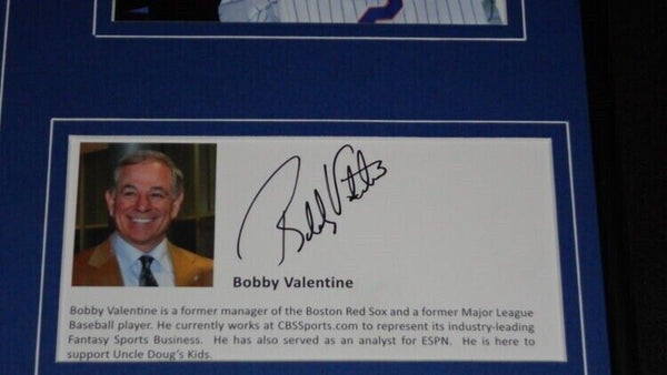 Bobby Valentine Signed Framed 12x18 Photo Display Mets Red Sox ESPN