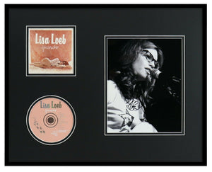 Lisa Loeb Signed Framed 16x20 Firecracker CD & Photo Set