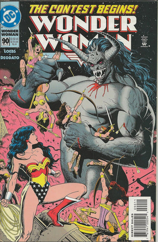 Wonder Woman #90 ORIGINAL Vintage 1994 DC Comics Bolland GGA 1st Artemis