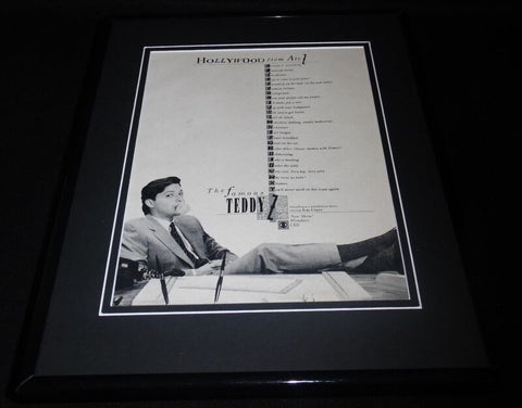 Famous Teddy Z 1989 CBS Framed 11x14 ORIGINAL Vintage Advertisement Jon Cryer