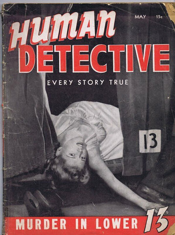 ORIGINAL Vintage May 1943 Human Detective Magazine GGA