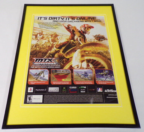 MTX Mototrax 2004 XBox PS2 Framed 11x14 ORIGINAL Advertisement