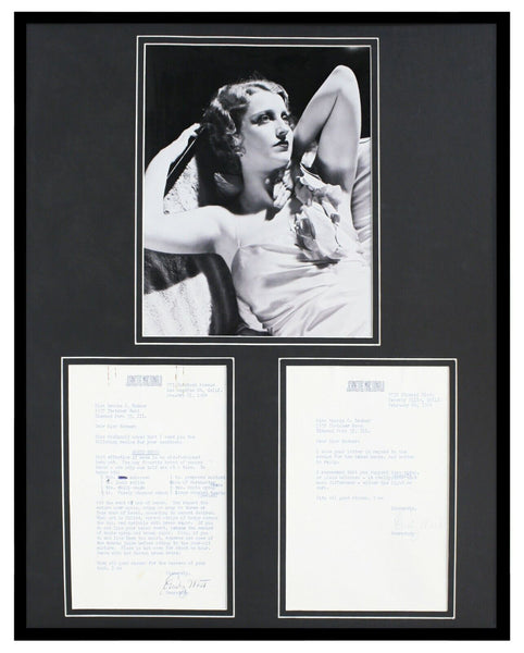 Jeanette Macdonald 16x20 Framed 1964 Recipe Letter & Photo Display