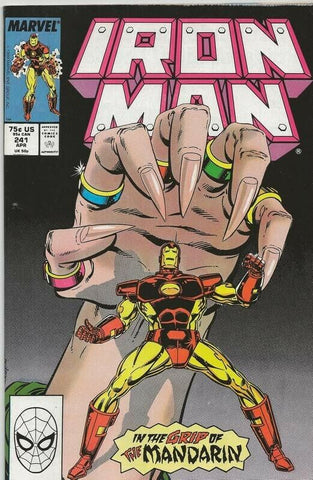 Iron Man #241 ORIGINAL Vintage 1989 Marvel Comics Mandarin