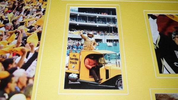 Myron Cope Steelers Terrible Towel Framed 18x24 Photo Display Sidney Crosby