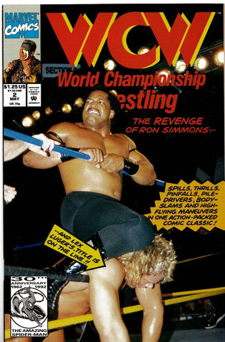 WCW World Championship Wrestling #2 VINTAGE 1991 Marvel Comics Ron Simmons