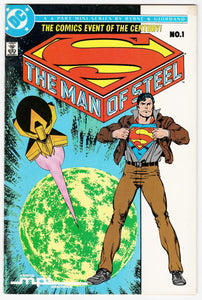 Man of Steel #1 B VINTAGE 1986 DC Comics Superman