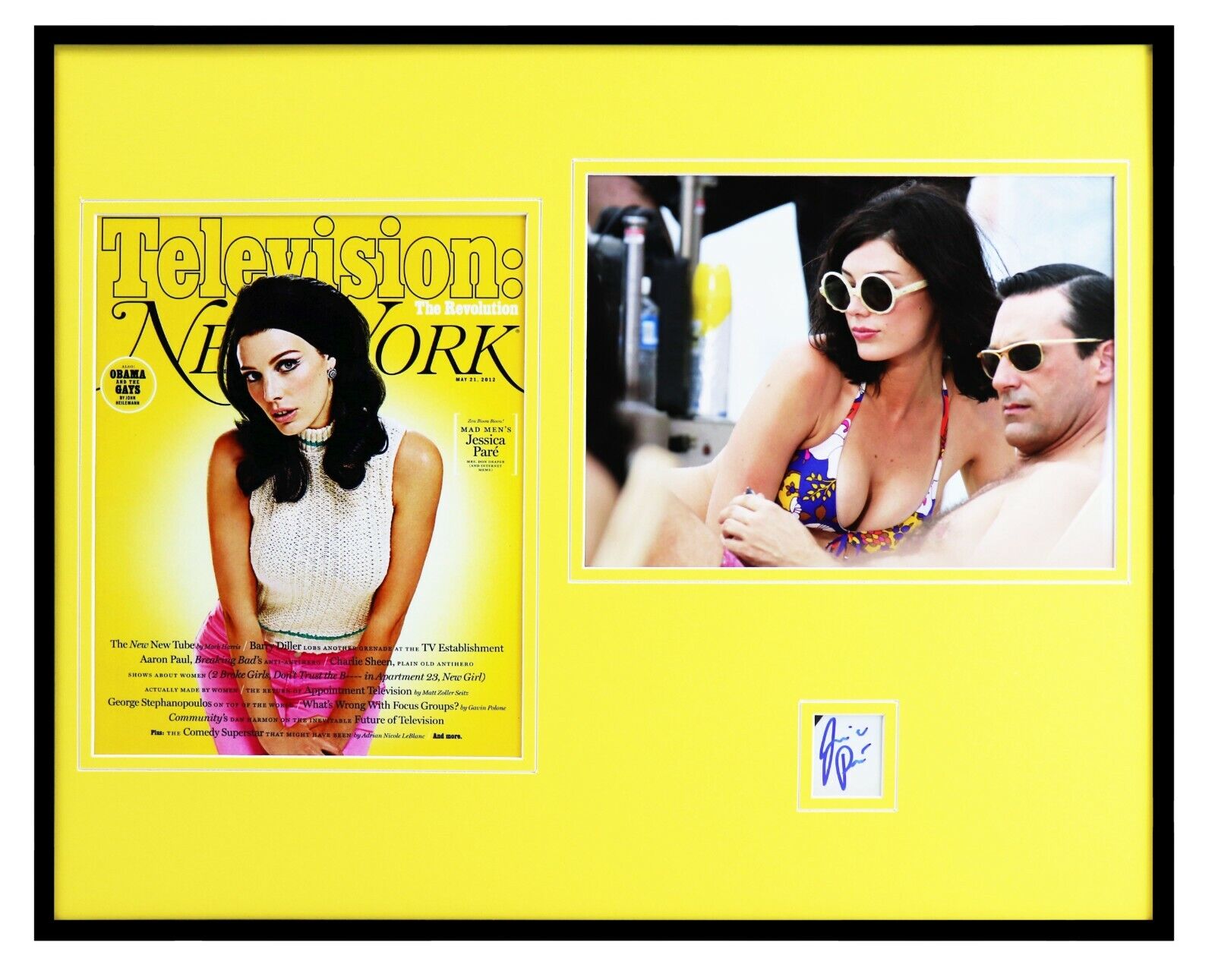 Jessica Pare Signed Framed 16x20 Photo Display Mad Men