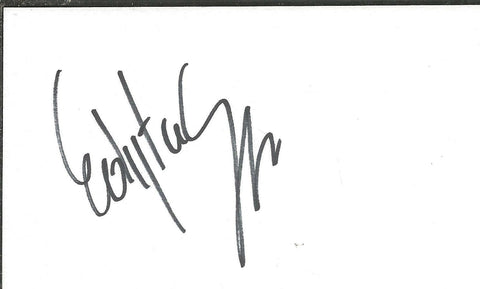 Edyta Sliwinska Signed 3x5 Index Card Dancing With the Stars