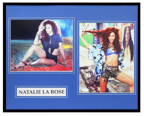 Natalie La Rose Signed Framed 16x20 Photo Set JSA 