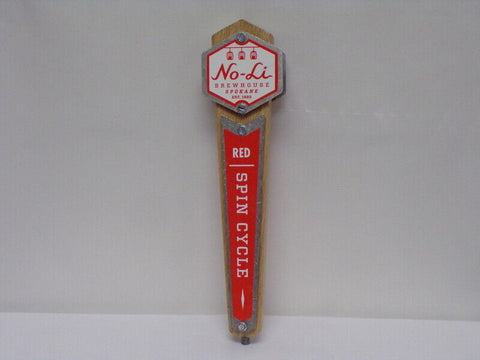 ORIGINAL Vintage No-Li Brewhouse Red Spin Cycle Beer Keg Tap Handle 