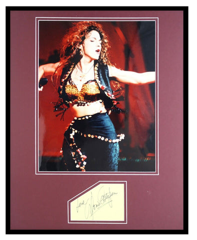 Gloria Estefan Signed Framed 16x20 Photo Display JSA Miami Sound Machine