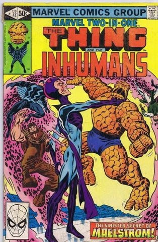 Marvel Two-in-One #72 ORIGINAL Vintage 1981 Thing Inhumans 1st Deathurge