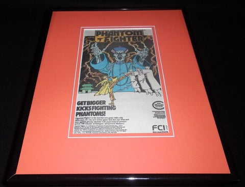 Phantom Fighter 1990 NES Nintendo 11x14 Framed ORIGINAL Vintage Advertisement