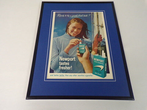 1968 Newport Cigarettes 11x14 Framed ORIGINAL Vintage Advertisement 