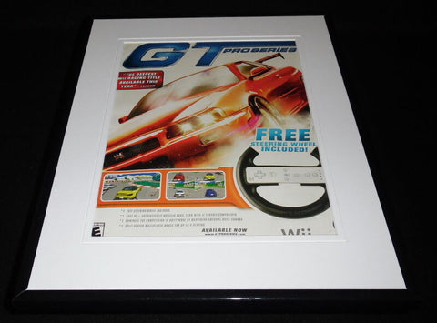 GT Proseries 2007 Wii Framed 11x14 ORIGINAL Vintage Advertisement