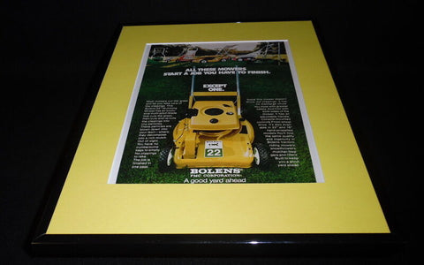 1973 Bolens Lawnmower 11x14 Framed ORIGINAL Vintage Advertisement 