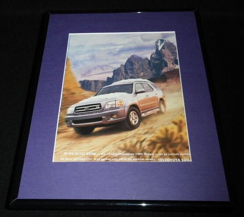 2000 Toyota Sequoia Framed 11x14 ORIGINAL Vintage Advertisement B