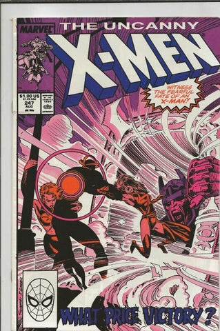 Uncanny X-Men #247 ORIGINAL Vintage 1989 Marvel Comics 