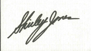 Shirley Jones Signed 3x5 Index Card Partridge Family