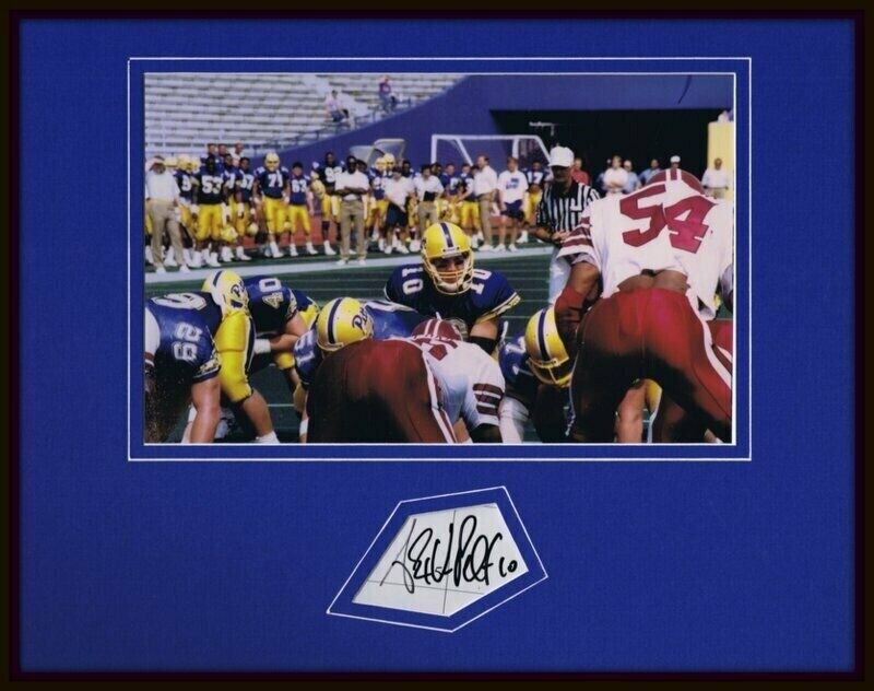 Alex Van Pelt Signed Framed 11x14 Photo Display Pitt Bills