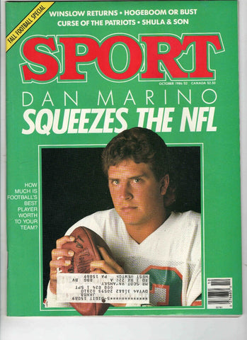 Oct 1986 Sport Magazine Dan Marino Dolphins