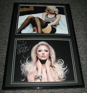 Paris Hilton Stockings Signed Framed 12x18 Photo Set The Simple Life