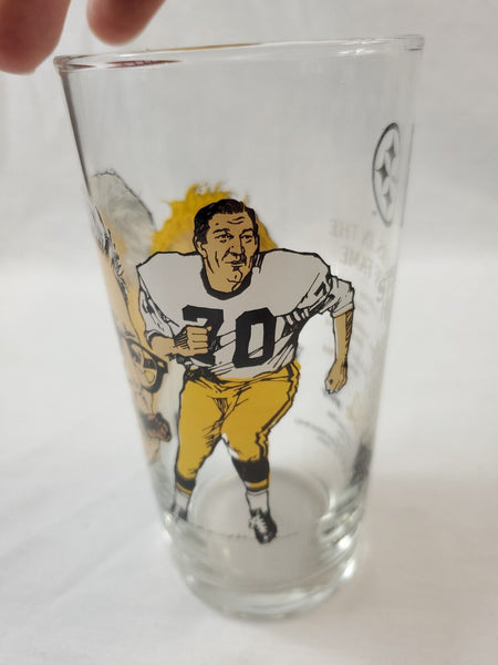 VINTAGE 1990 McDonald's Art Rooney Jack Lambert Ernie Stautner Glass Steelers