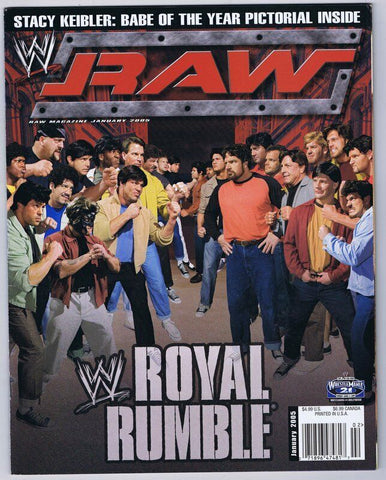 ORIGINAL Vintage January 2005 RAW Magazine Royal Rumble