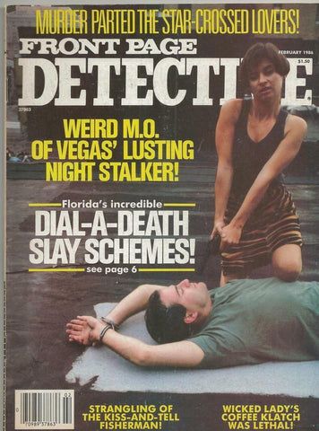 ORIGINAL Vintage Front Page Detective Magazine Vol 49 #2 February 1986 GGA