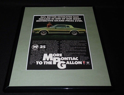 1979 Pontiac Grand Prix 11x14 Framed ORIGINAL Vintage Advertisement