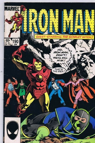 Iron Man #190 ORIGINAL Vintage 1985 Marvel Comics 