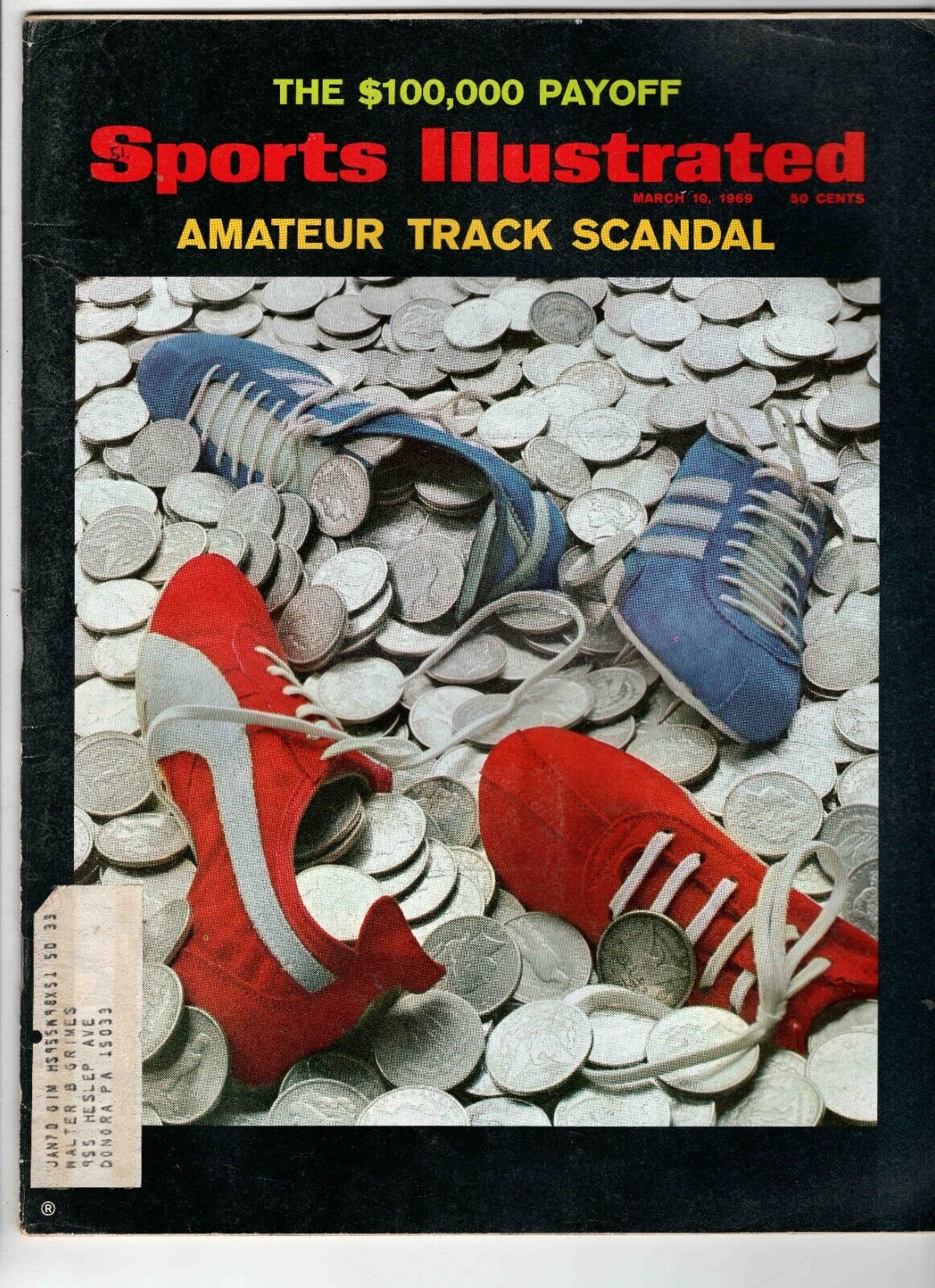 Mar 10 1969 Sports Illustrated Magazine Amateur Track Scandal