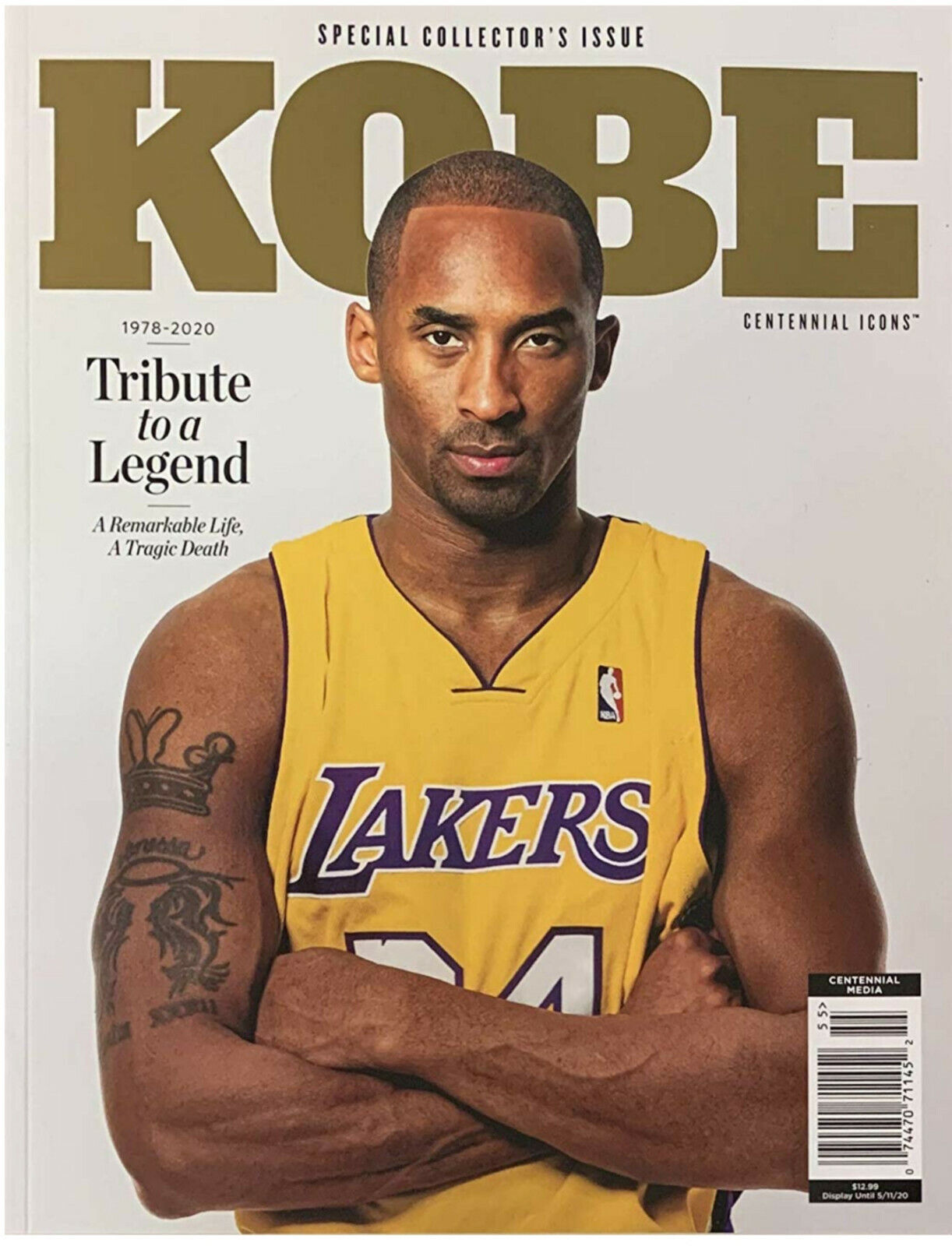 Kobe Bryant 2020 Centennial Icons Tribute Magazine Special Edition 