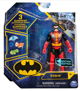 NEW SEALED 2021 DC 1st Edition Batman Robin Action Figure + 3 Surprises