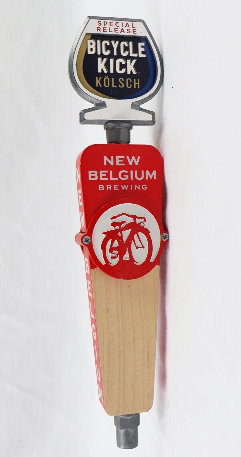 New Belgium Brewing Co Bicycle Kick Kolsch Beer Keg Tap Handle