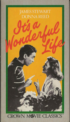 VINTAGE It's a Wonderful Life VHS Cassette James Stewart Donna Reed