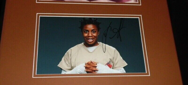 Uzo Aduba Signed Framed 16x20 Photo Set AW Orange is the New Black Crazy Eyes