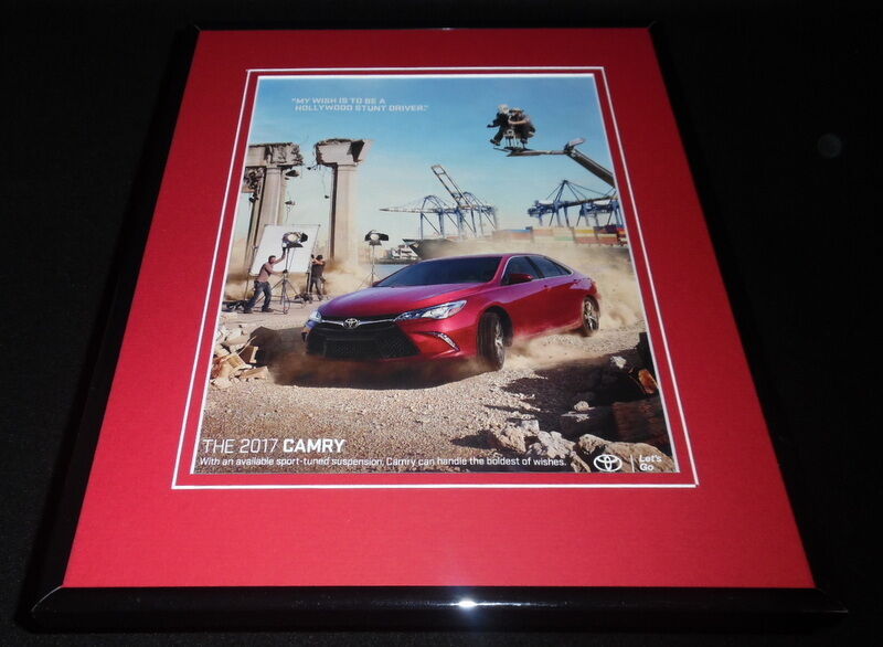 2017 Toyota Camry Framed 11x14 ORIGINAL Advertisement C