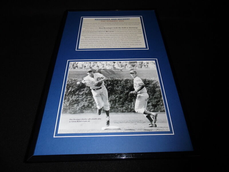 Don Kessinger & Glenn Beckert Chicago Cubs Framed 11x17 Photo Display 