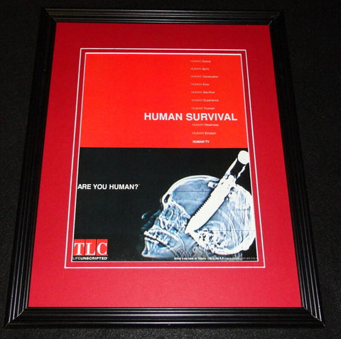 Human Survival 2000 TLC Framed 11x14 ORIGINAL Advertisement