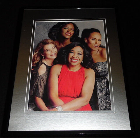 Shondaland Shonda Rimes Pomeo Davis & Washington Framed 11x14 Photo Display